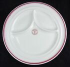 2ps Set Vintage United States US Army Medical Department Divided Dinner Plates
