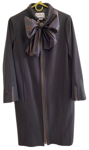 SAINT LAURENT (YSL) Cappotto Yves Saint Laurent Rive Gauche taglia F36 US4 100% lana made FRANCE zip YSL