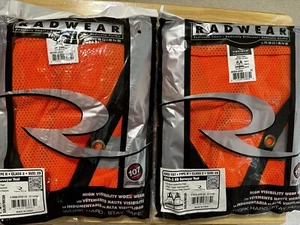 Radwear Orange Safety Work Vest SV83 Mesh 2XL Silver Reflective Tape , Qty. Of 2 - Picture 1 of 6