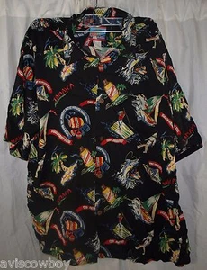 Joe Kealoha Hawaii Aloha Jamacia Montego Bay Camp Lounge Hemd Herren L - Bild 1 von 6