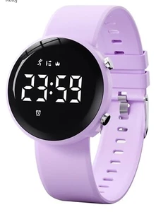 Kids Watch Activity Fitness Tracker Calories Step Counter Pedometer LightPurple - Picture 1 of 6