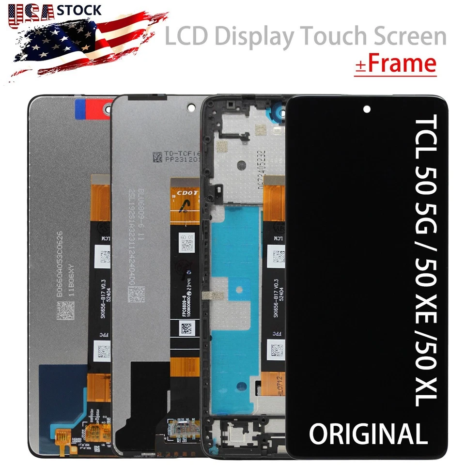 Conjunto de digitalizador de pantalla táctil con pantalla LCD + marco para TCL 50 5G / 50 XE / 50 XL Foto 1 de 4