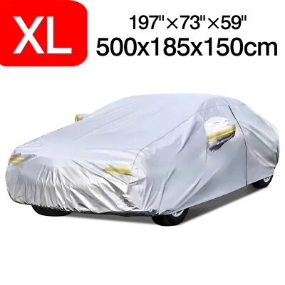 Cubierta de auto sedán pequeño impermeable resistente a la lluvia al aire libre resistente a los rayos UV para Honda Civic Foto 1 de 4