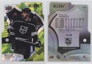 2021-22 Upper Deck Allure Green Rainbow Die-Cut /99 Phillip Danault #13