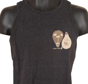Volcom Tank Top Womens Size Small Black Gray Good Bad Idea Skull Rainbow - Picture 1 of 6