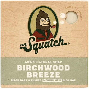 Jabón en barra natural Dr. Squatch Birchwood Breeze para hombres jabón corporal para hombres 5 OZ - Imagen 1 de 6