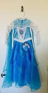 Snow Princess/Winter Fairy Costume Girls Size 5-6 - Picture 1 of 6