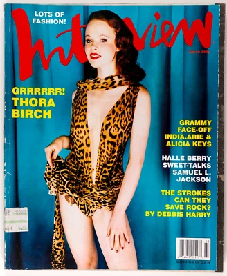 THORA BIRCH Jared Leto THE STROKES Interview magazine March 2002 Halle Berry VTG - Image 1 of 4