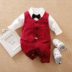 Baby Boy Gentleman Jumpsuit Baby Autumn Clothing - Picture 1 of 30