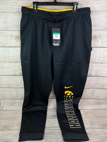 Nike Black On Field Iowa Hawkeyes Football Therma Sweatpants XL [CQ5646-010] NEW Cover