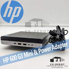 HP 600 G3 Mini Micro i5-7500T 16GB RAM 2TB SSD WIFI Win10 PRO w/ Power Adapter