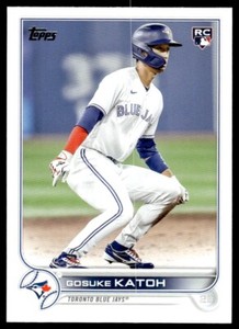 2022 Topps Baseball Card Gosuke Katoh Toronto Blue Jays #US41