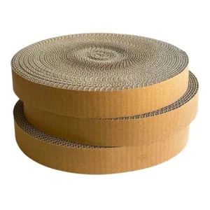 Round Turbo Cat Scratcher Replacement Pads for Active Play Recycled Corrugate... - Picture 1 of 7