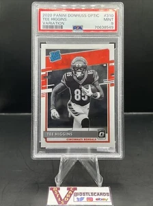 2020 Panini Donruss Optic - TEE HIGGINS RATED ROOKIE VARIATION #310 PSA 9 Mint - Picture 1 of 3
