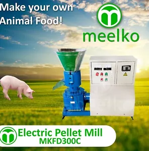 PELLET MILL 22kw ELECTRIC ENGINE PELLET PRESS 3 PHASE (5mm pork) - MKFD300C - Picture 1 of 5