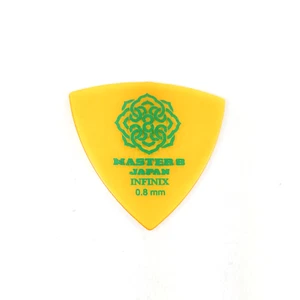 Master 8 Japan INFINIX Hard Polish Grip Triangle Pick - 0.8mm Medium 6-Pack - Picture 1 of 6