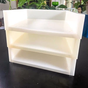 Vtg Philippe STARCK Plastic Stacking Desk Tray Paper Mail Organizer Set Target - Picture 1 of 9