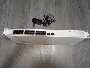 Mikrotik CSS326-24G-2S+RM 24 port Gigabit Ethernet switch with two SFP+ ports in - Photo 1/2