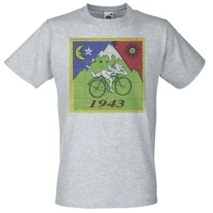 Adults Albert Hofmann 1943 LSD Acid Blotter Swiss Chemist Unisex Grey T-Shirt - Picture 1 of 7