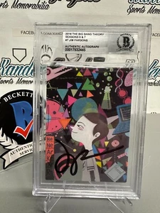 JIM PARSONS 2016 SIGNED AUTOGRAPHED BIG BANG THEORY SHELDON ON CARD BECKETT BGS - Picture 1 of 7