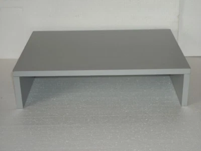 RIALZO PORTA TV SU MISURA GRIGIO  PER VCR DVD  DECODER ALZATA TV  MONITOR PC - Immagine 1 di 3