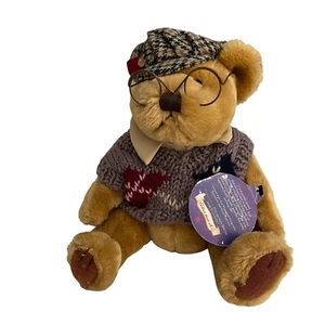 Messing Knopfbären Sherwood Bär Stofftier Plüsch mit Etikett 1996 Metacom - Bild 1 von 12