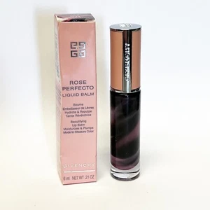Givenchy Rose Perfecto Liquid Balm Lip Gloss 011 Black Pink NEW 0.21 oz - Picture 1 of 3