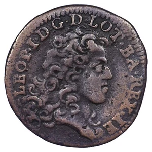 France Duché de Lorraine liard 1708 Léopold I - Cuivre pièce de monnaie féodale - Picture 1 of 2