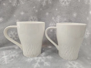 2 weiße Starbucks Kaffee Tee Tassen von Design House Stockholm 12oz  - Bild 1 von 4