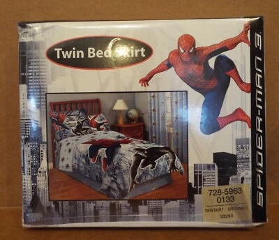 Marvel Columbia Twin Bed Skirt Jay Franco Official Movie Merchandise Spiderman 3 - Image 1 of 4