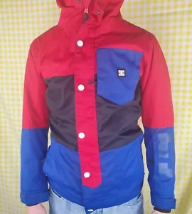 DC Shoes 10K Waterproof Snowboard Zip Colorblock Insulated Jacket Coat Small EUC - Picture 1 of 12