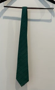 $250 Ermenegildo Zegna 100% Silk Neck Tie Green Mens Classic - Picture 1 of 2