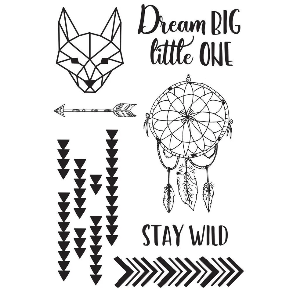 HIDE & SEARCH Colección Juego de Sellos de Goma Transparente Sin Montar Kaisercraft CS330 Nuevo Foto 1 de 1