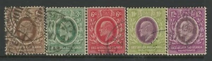 ÁFRICA ORIENTAL Y UGANDA, USADO, #31-35, LIMPIO, SONIDO - Imagen 1 de 1