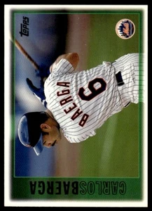 1997 Topps Baseball Card Carlos Baerga ttt New York Mets #381 - Picture 1 of 2