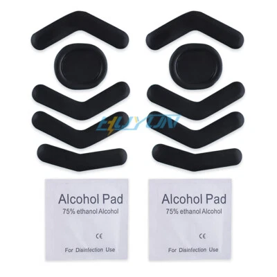 2 Sets New Black Rounded Curved Edges Mouse Feet Skates for Logitech G604 Mouse - Image 1 of 4