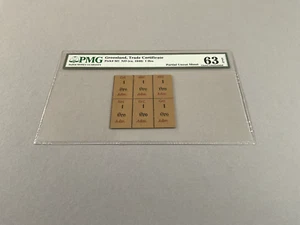 Greenland 1 Ore - Partial Uncut Sheet P-M1 ND(1940) PMG 63 EPQ - Picture 1 of 4