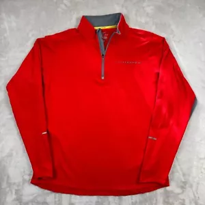 Pullover Nike Dri Fit Para Hombre Grande Livestrong 1/4 Cremallera Manga Larga Rojo Correr - Imagen 1 de 8