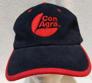 Con Agra Black Corduroy Red Embroidered Hat - Picture 1 of 9