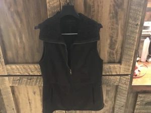 Talbots Brown Faux Suede Vest XS - Picture 1 of 4