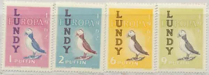 Great Britain Lundy Europa Birds 1962 MNH - Picture 1 of 2