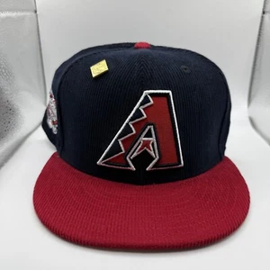 New Era 59Fifty Arizona Diamondbacks 2001 World Series Corduroy Hat 7 1/8 - Picture 1 of 7