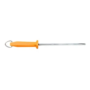 UltraSource Honing Steel, Smooth, 10", Orange Handle Butcher Steel Sharpener - Picture 1 of 4