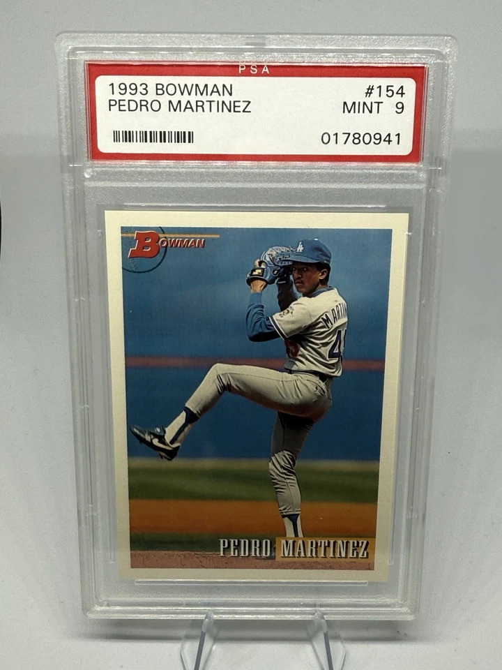 1993 Bowman Pedro Martinez #154 PSA 9 MINT HOF - Image 1 of 2