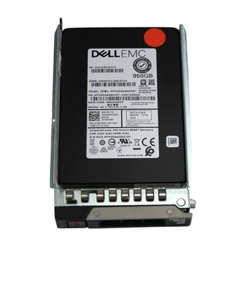Dell Enterprise 960GB SATA 6Gb/s MU TLC 2.5" SSD XMWMK (70-79% Health) - Image 1 of 4