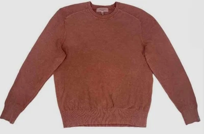 Rag & Bone Men's Red Crew Neck Long Sleeve Vintage Faded Sweater Size L - Image 1 of 2