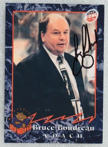 Tarjeta de hockey autografiada firmada por Bruce Boudreau Mississippi Sea Wolves ECHL - Imagen 1 de 3