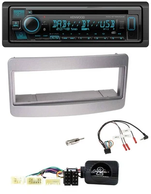 Kenwood Bluetooth DAB CD Lenkrad USB Autoradio für Toyota RAV 4 2001-2006 dunkel - Bild 1 von 4