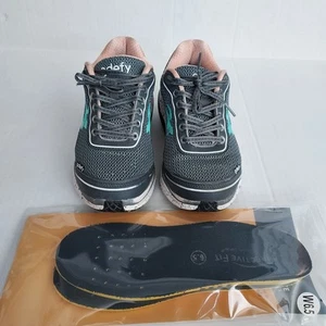 Zapatos para caminar Gdefy Gravity Defyer Mighty para mujer talla 6,5 gris melocotón con inserto nuevo - Imagen 1 de 18