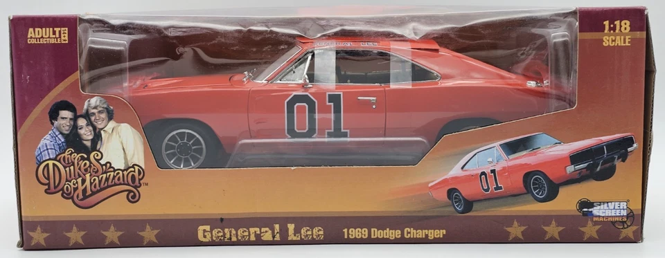 Auto World 1969 Dodge Challenger Dukes of Hazzard General Lee 1:18 NIB RARE - Image 1 of 4